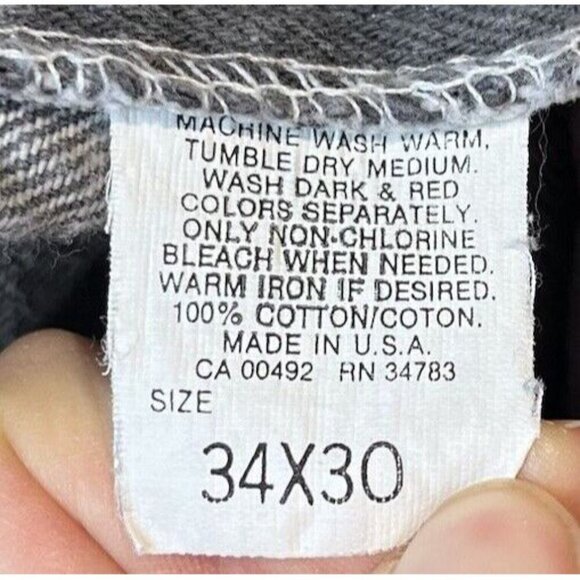 Vintage acid wash jeans 80s 90s Straight Leg Glacier Wash 32x30 stranger things - Picture 9 of 10